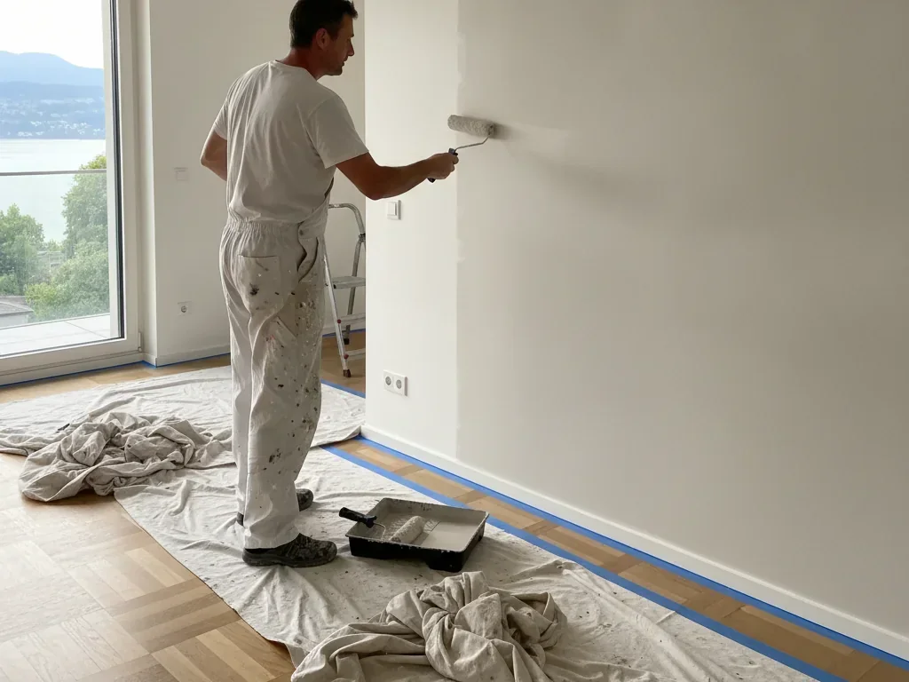 Peintre professionnel à Lausanne — chantier intérieur